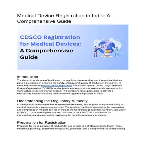 Medical Device Registration in India_ A Comprehensive Guide.pdf