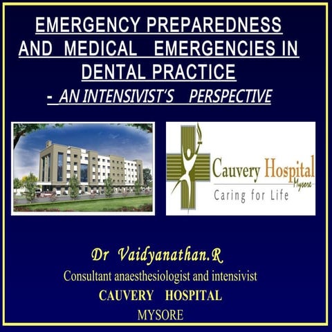 Medical emergencies in dental practice