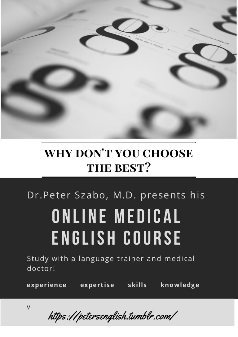 Online Medical English course pdf