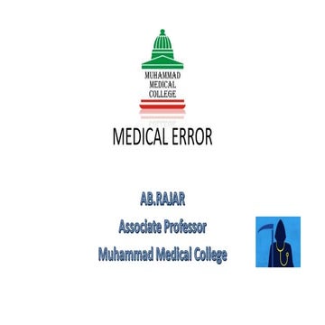 Medical Error Lecture 