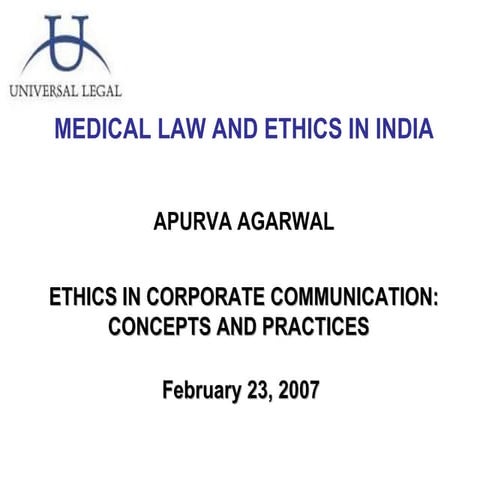 Medical Ethics