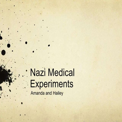 Medical experiments | PPTX