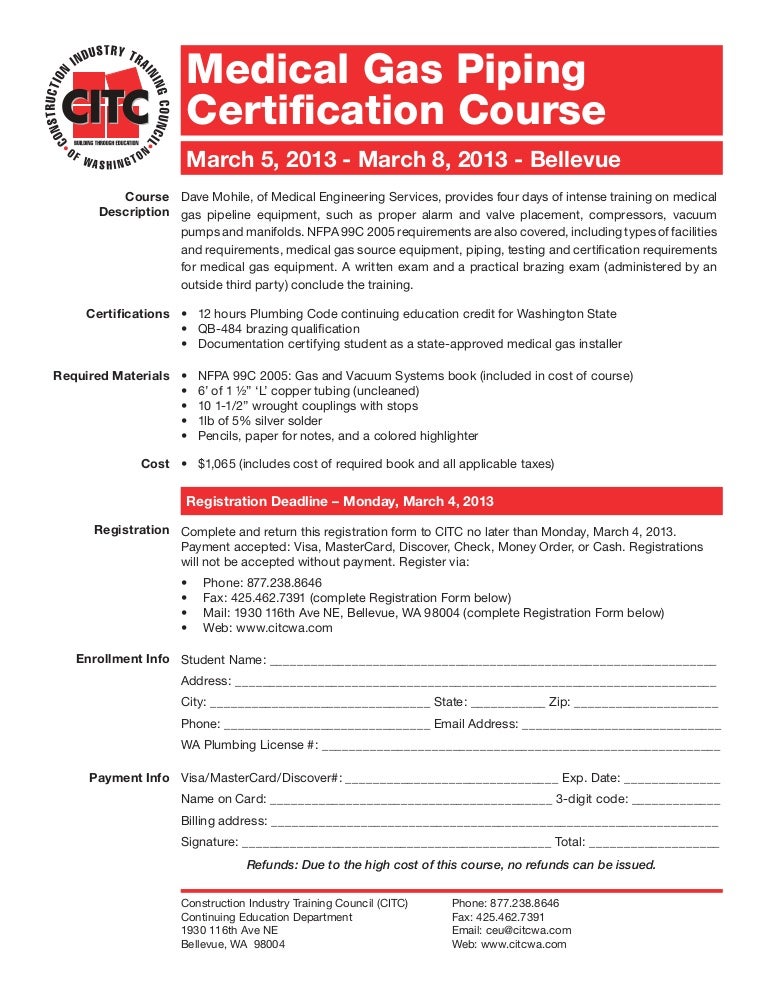types of medical certifications