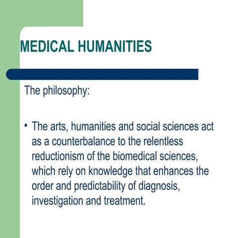 Medical Humanities | PPT
