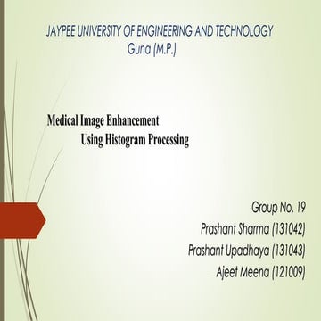 Medical image enhancement using histogram processing part1