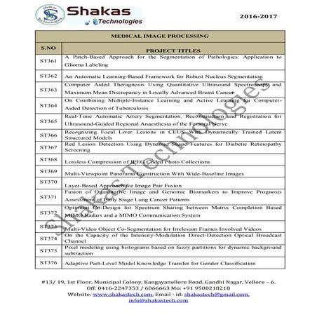 Medical image processing