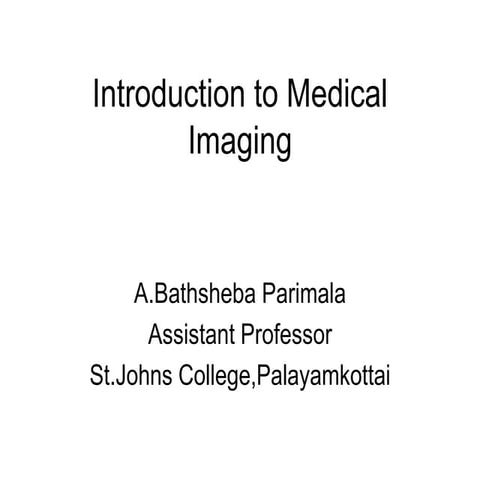 Medical imaging