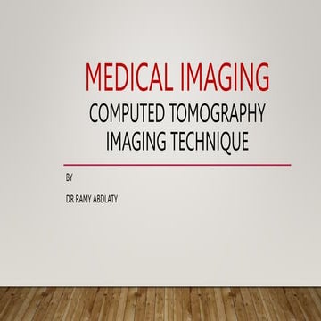 Computed Tomography