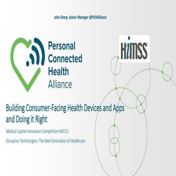 Building Consumer-Facing Health Devices and Apps and Doing it Right