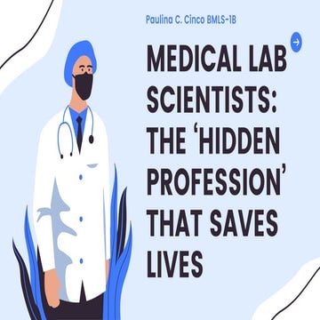 Medical lab scientists the ‘hidden profession’ that saves lives