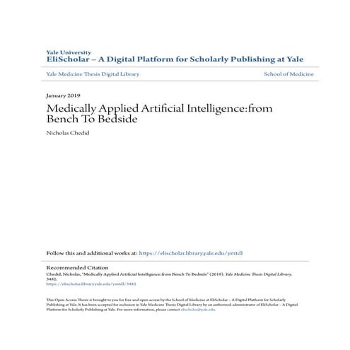 Medically applied artificial intelligence from bench to bedside