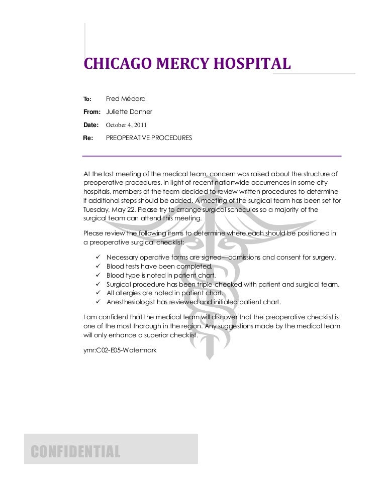 Medical memo