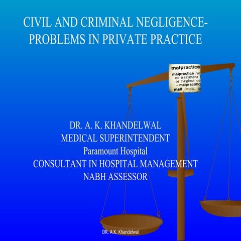 Medical Negligence Private Practice