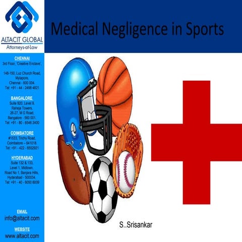 Medical negligence in sports