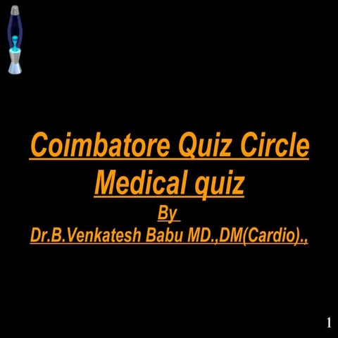 Medical Quiz 10 05 08