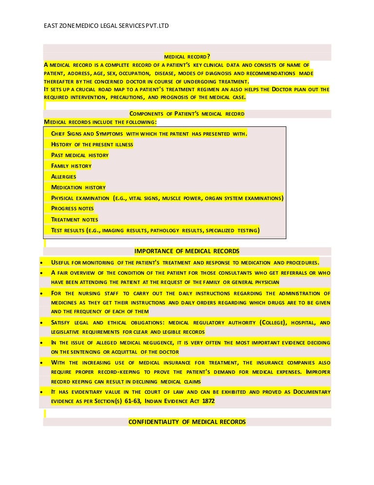 Records Medical History Records Medical History
