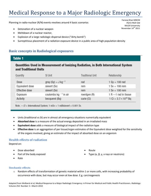 BASIC RADIATION SAFETY AWARENESS | PPTX