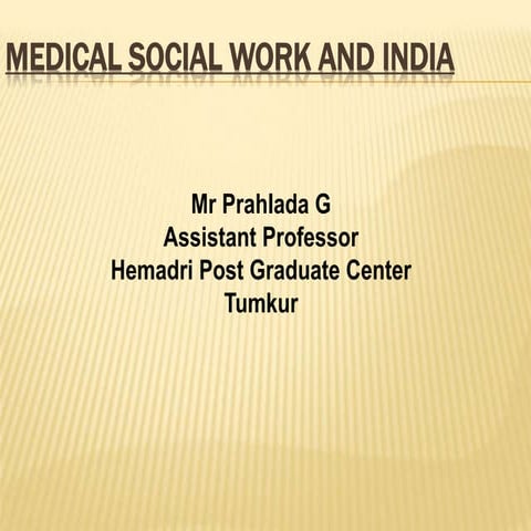Medical social work