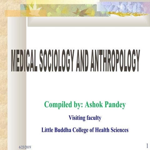 Medical sociology note