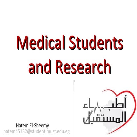 Egyptian Medical students and research