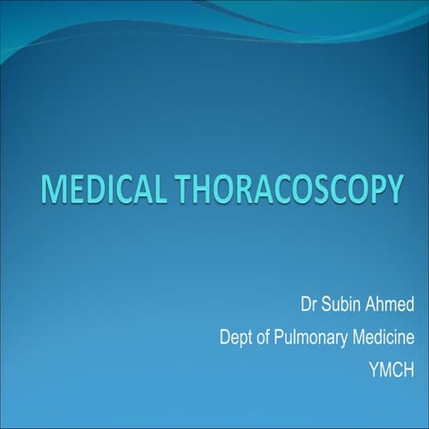 Medical Thoracoscopy