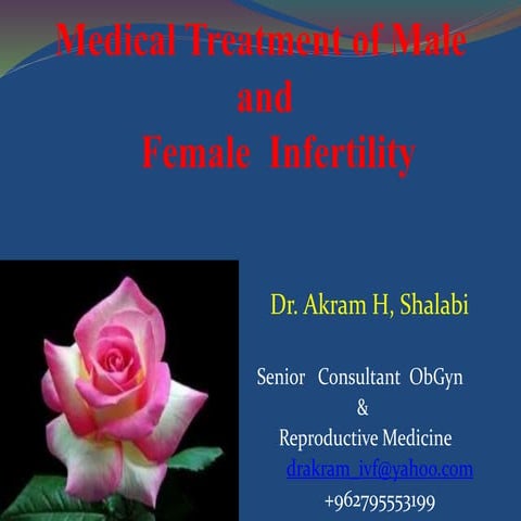 Medical treatment of male and female infertility | PPTX