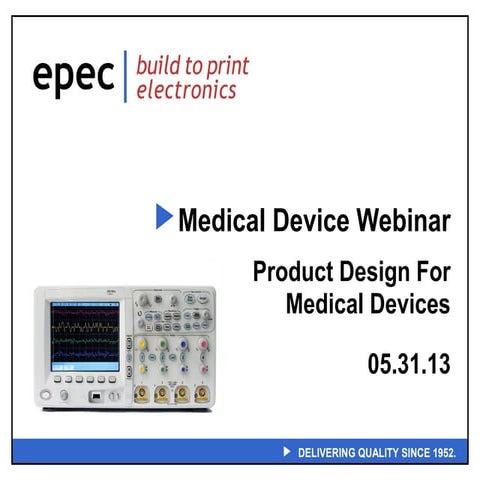 Product Design For Medical Devices Webinar