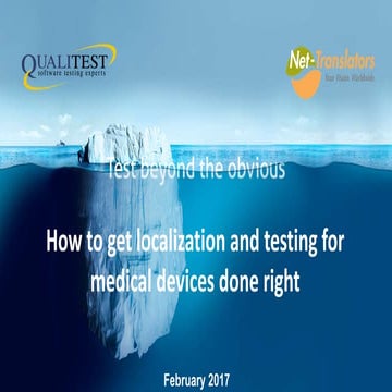 Webinar: How to get localization and testing for medical devices done right 