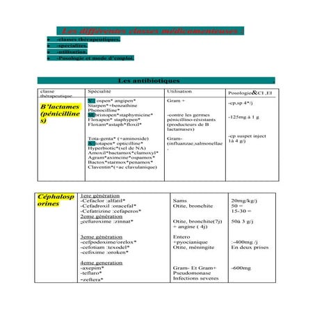 Medicaments | DOCX