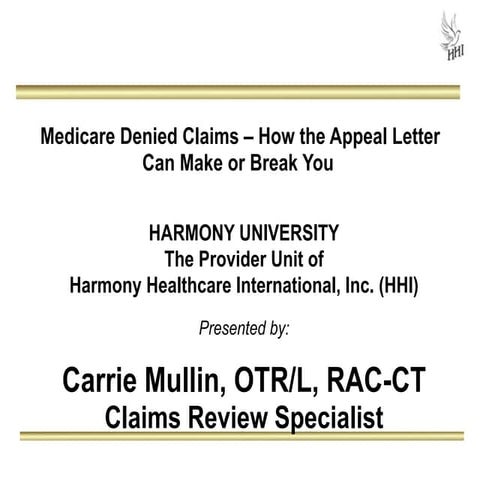 Medicare Denied Claims - How the Appeal Letter Can Make or Break You