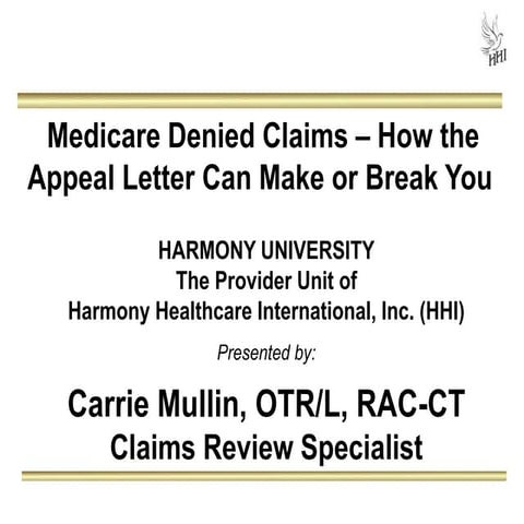 Medicare Denied Claims: How the Appeal Letter Can Make or Break You