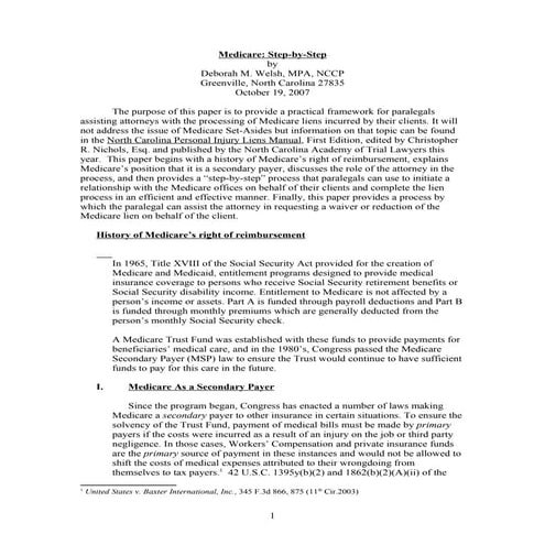 Medicare  Step By Step