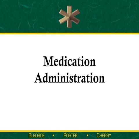 Medication administration part 1