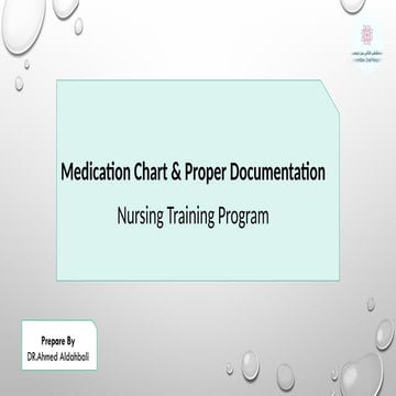 Medication administration | PPTX