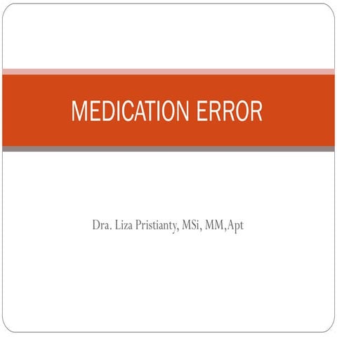 Medication error (7) | PPT