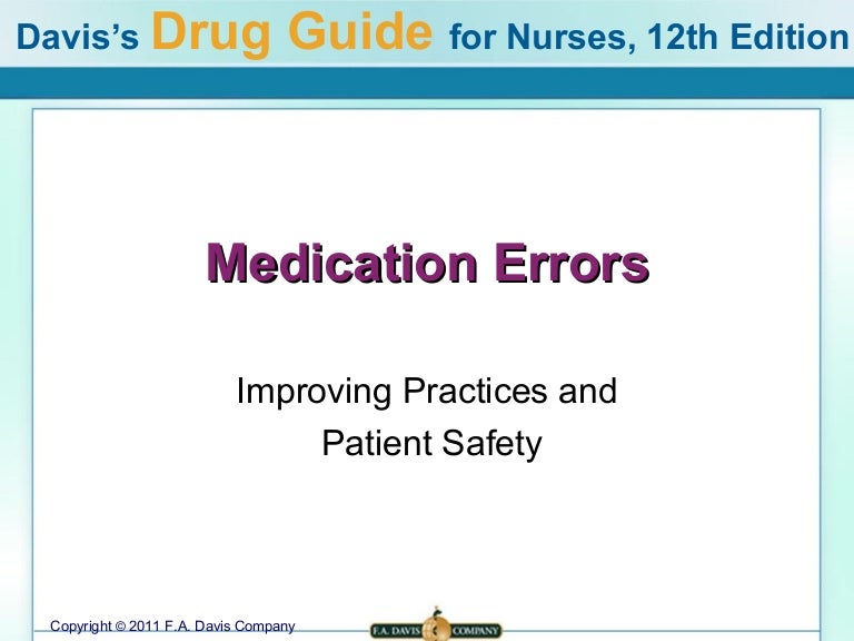 Medication errors