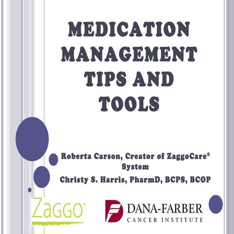 How to Manage Your Medicatoins