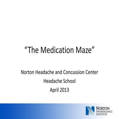 Migraine guidelines | PPTX