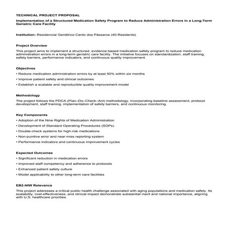 Structured Medication Safety Program to Reduce Errors in Geriatric Care ...