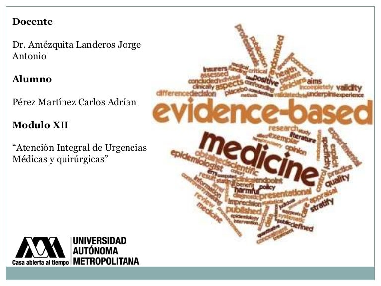 Medicina Basada En Evidencias MBE 
