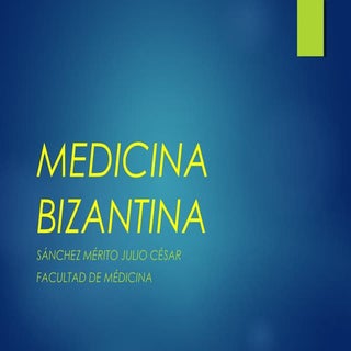 Medicina bizantina
