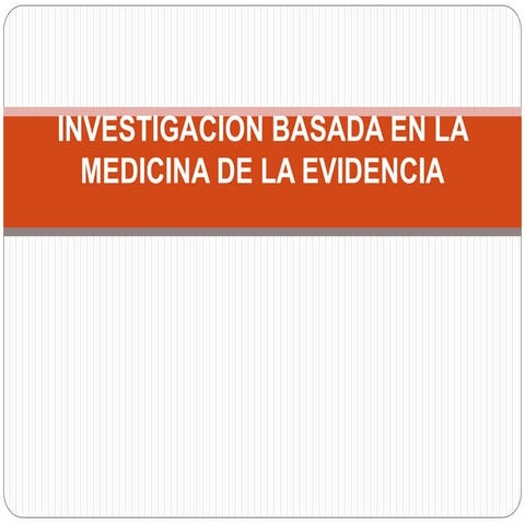 Medicina evidencia