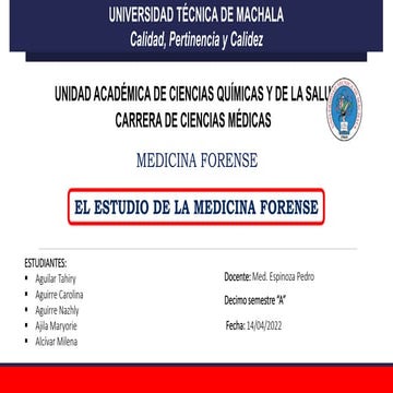 Lofoscopía y documentación forense | PPTX