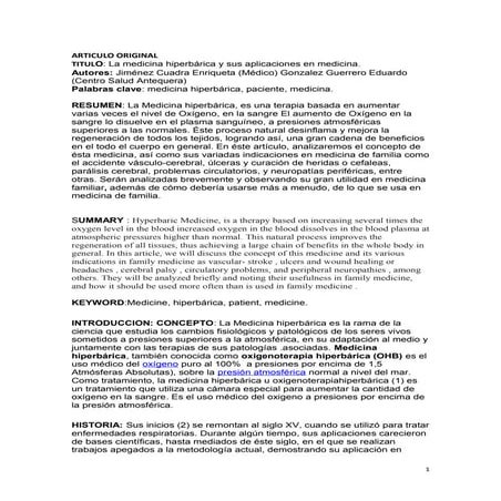 Medicina hiperbarica 