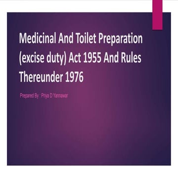medicinal and toilet preparation act 1995.pptx
