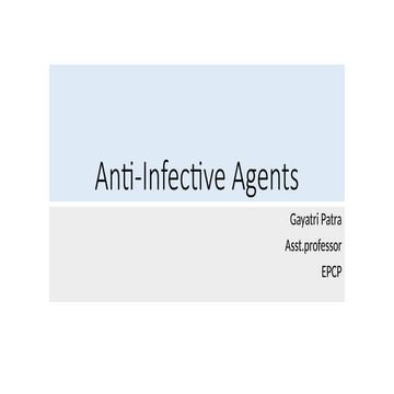 Anti infective agent, Classification and reaction.pptx