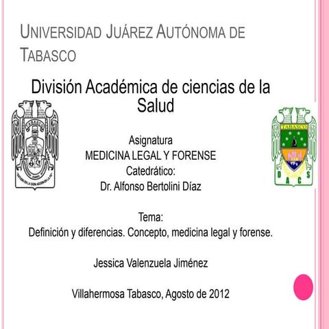 Medicina legal y forense definicion y diferencias