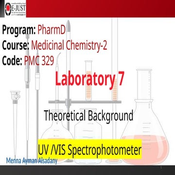 medicinal II lab 7 uv - vis spectrophotometer (1).pptx
