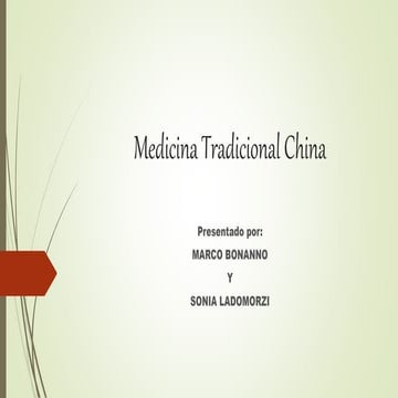 PPT MEDICINA CHINA 