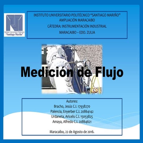 Medición de flujo. instr. industrial | PPTX
